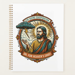 Verärgerter Jesus Dunkle Regenwolke Blitz Wetter H Planer