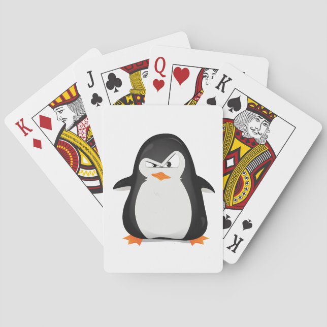 Verärgerter Pinguin Spielkarten (Rückseite)
