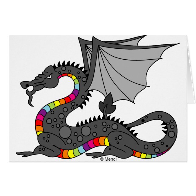 Verärgerter Regenbogen-Drache (Vorderseite (Horizontal))