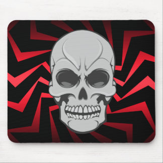 Verärgerter Schädel: Vektorillustration: Mousepad