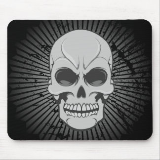 Verärgerter Schädel: Vektorillustration: Mousepad