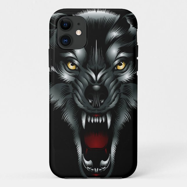 Verärgerter Wolf-Gesicht iPhone 5 Fall Case-Mate iPhone Hülle (Rückseite)