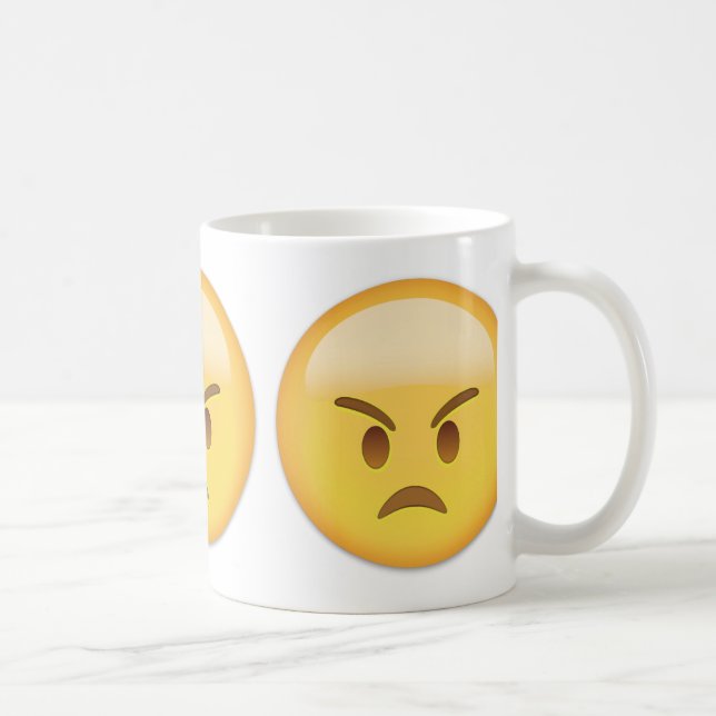 Verärgertes Gesicht Emoji Tasse (Rechts)
