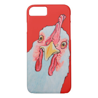 Verärgertes Huhn im Rot Case-Mate iPhone Hülle
