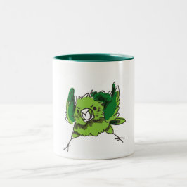 Verärgertes Huhn Zweifarbige Tasse