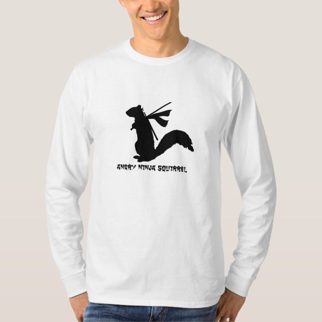 Verärgertes Ninja Eichhörnchen T-Shirt (Vorderseite)
