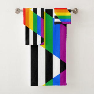 Verband Fortschritts-Stolzflagge Badhandtuch Set