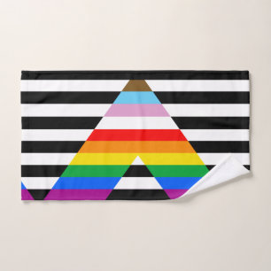 Verband Fortschritts-Stolzflagge Handtuch