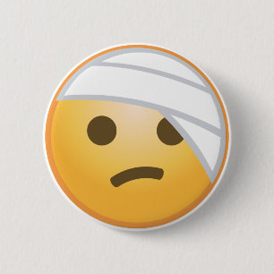 Verband-Gesicht Emoji Button