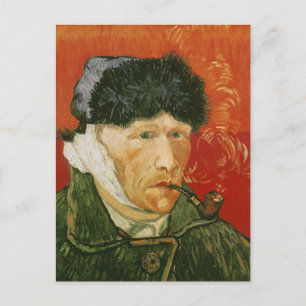 Verbandenes Ohr und Pfeife, Vincent van Gogh Postkarte