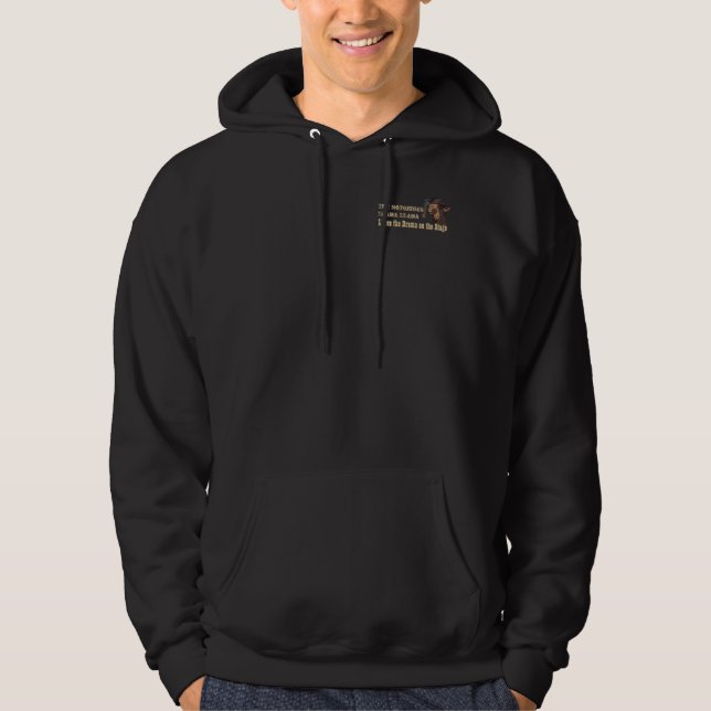 Verbannen Sie das Drama-Lama - den erwachsenen Hoodie (Vorderseite)