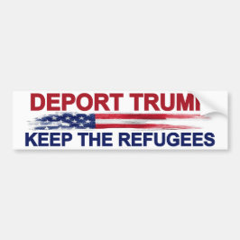 Verbannen Sie Trumpf behalten die Flüchtlinge Autoaufkleber