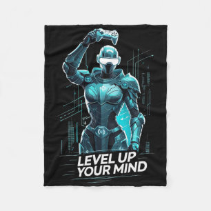 Verbessere deinen Geist Ai Gamer Fleecedecke