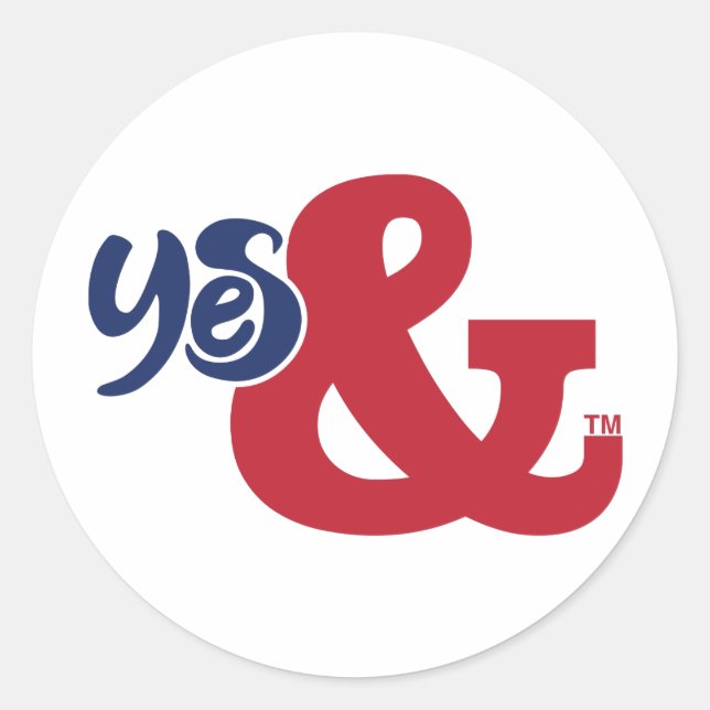 verbessern | Ja und | Runder Aufkleber (Vorderseite)