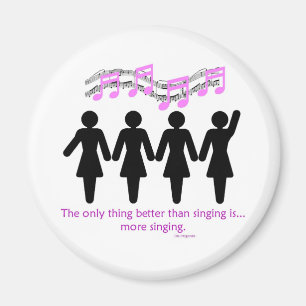 Verbessern Sie als singend Magnet