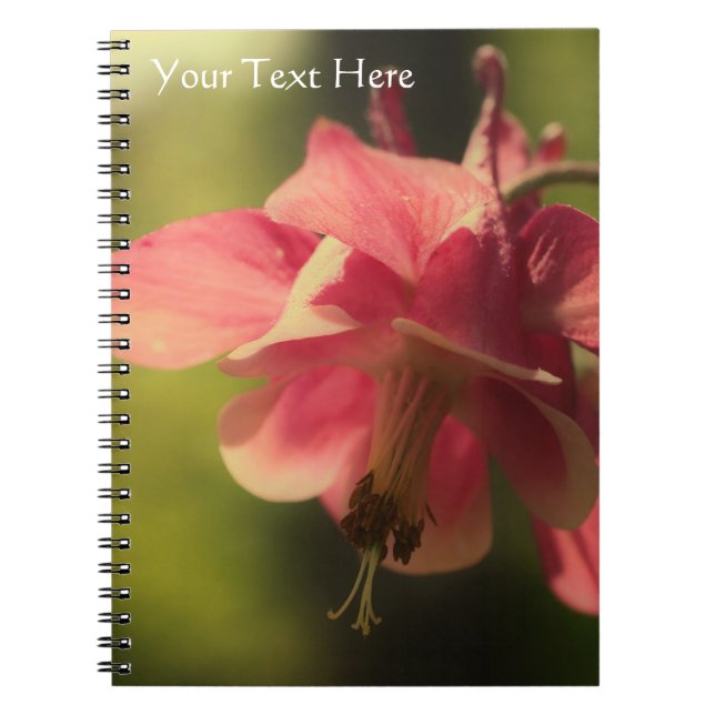 Verbessern Sie das Nature-Notebook mit rosa Kolumb Notizblock (Vorderseite)
