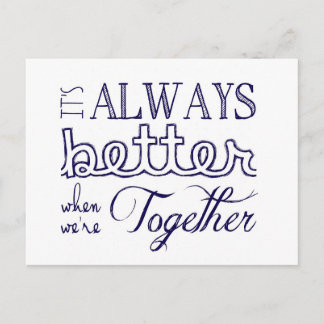 Verbessern Sie immer wann Postkarte