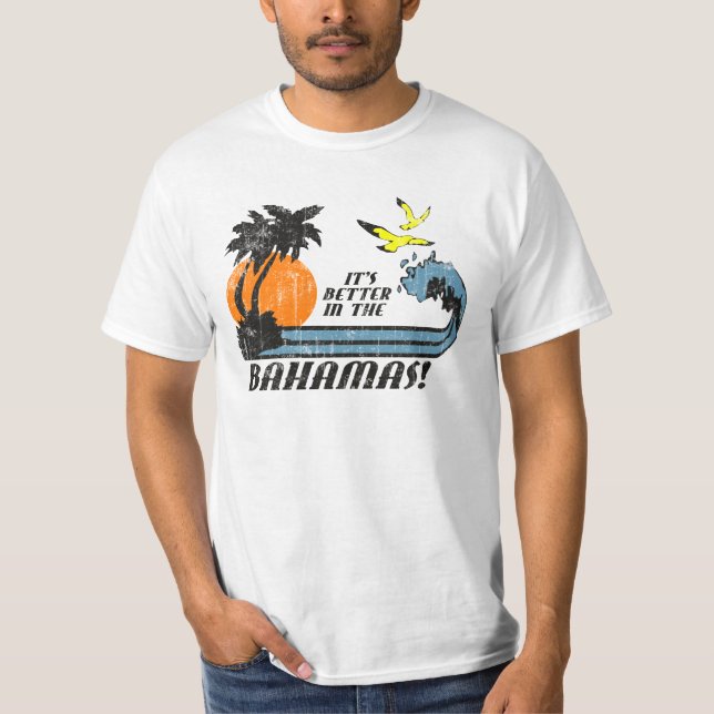 Verbessern Sie in Bahamas verblaßte T-Shirt (Vorderseite)