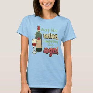 Verbessern Sie mit Alters-Damen-Wecker-T-Shirt T-Shirt