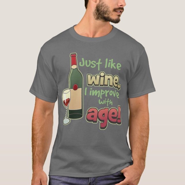 Verbessern Sie mit Alters-Dunkelheits-T - Shirt (Vorderseite)