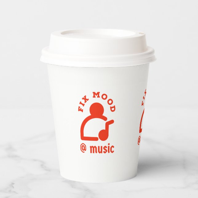 Verbessern von Stimmung @By Music Pappbecher (Vorderseite)