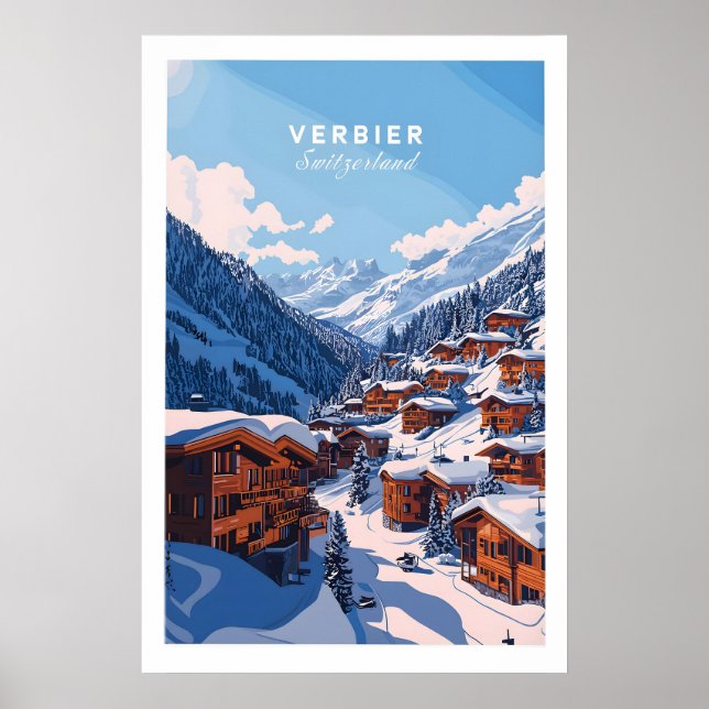 Verbier Reise Druck 1 Poster (Vorne)
