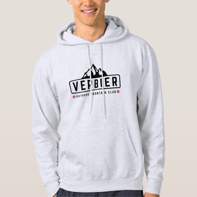 Verbier Schweiz Außenbereich  Hoodie (Vorderseite)