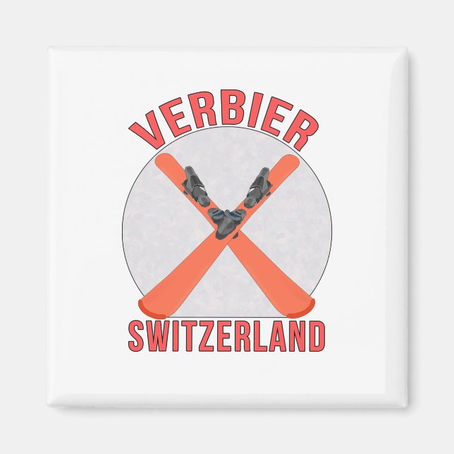 Verbier, Schweiz Magnet (Vorne)