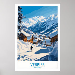 Verbier-Ski-Plakat Schweiz 1 Poster