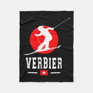 Verbier Ski Resort Alpen Schweizer Berge Schweiz Fleecedecke