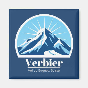 Verbier Val de Bagnes Schweiz Souvenir Magnet