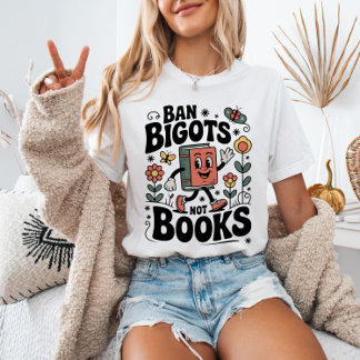 Verbiete Bigotten, nicht Bücher Banned Books Liebh T-Shirt