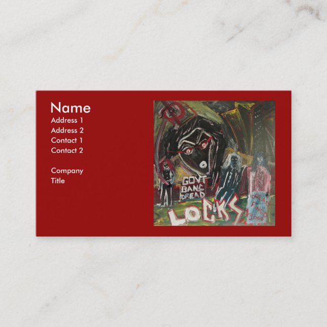 Verbieten der Angst II Visitenkarte (Vorderseite)