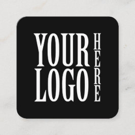 Verbinde dich mit uns Social Media QR Code Schwarz Quadratische Visitenkarte