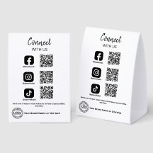 Verbinde dich mit uns Social Media QR Code