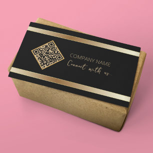 Verbinde dich mit uns Social Media QR Code Visitenkarte