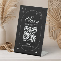 Verbinde dich mit uns Sozial Media QR Code Minimal