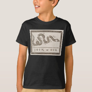 Verbinde dich oder stirb Klapperschlange: Cartoon  T-Shirt