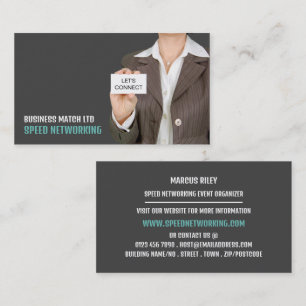 Verbinden Sie den Event-Veranstalter mit Speed-Net Visitenkarte
