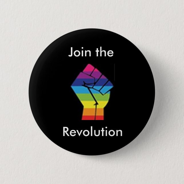Verbinden Sie den Regenbogen-Revolutions-Knopf Button (Vorderseite)