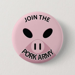 Verbinden Sie den Schweinefleisch-Armeeknopf! Button