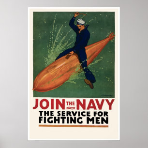 Verbinden Sie die Marine Poster