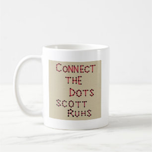 Verbinden Sie die Punktdeckerkunst Kaffeetasse