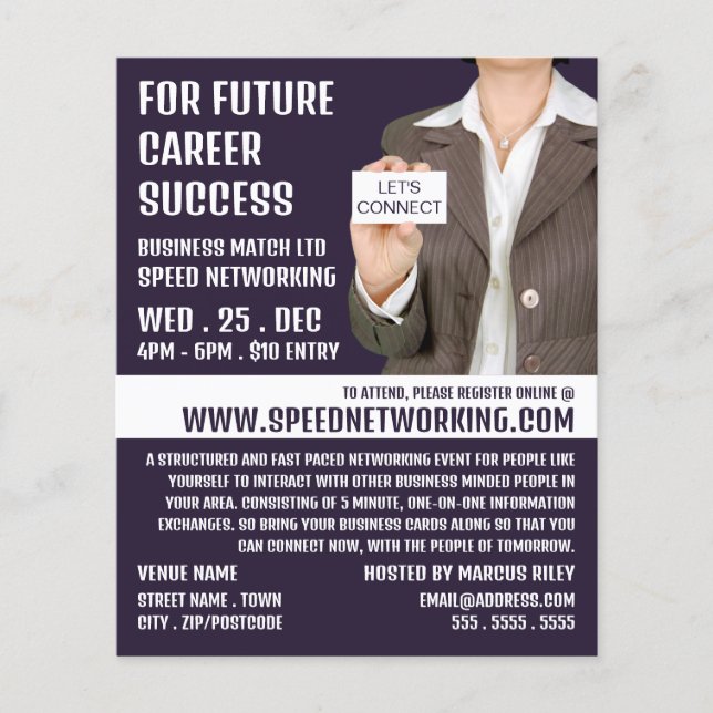 Verbinden Sie die Werbeaktion für Veranstaltungen  Flyer (Vorne)