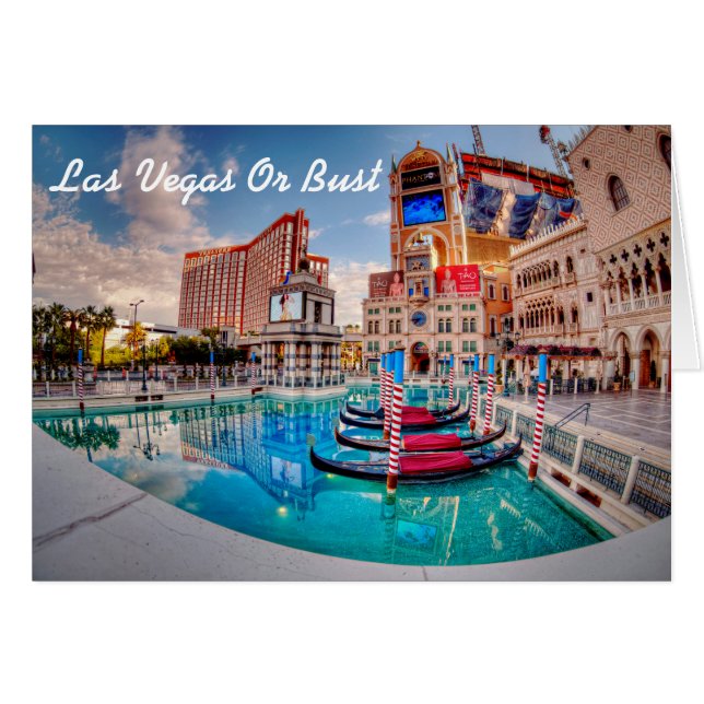 Verbinden Sie mich in Las Vegas-Einladung (Vorderseite (Horizontal))