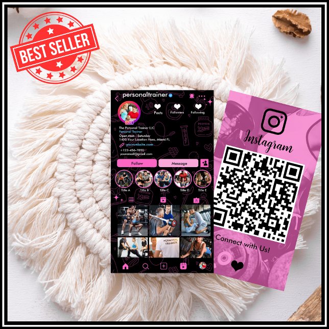 Verbinden Sie mit dem Personal Fitness Trainer von Visitenkarte (Von Creator hochgeladen)