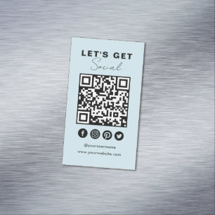 Verbinden Sie mit dem QR-Code der Social Media in  Magnetische Visitenkarte