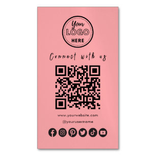 Verbinden Sie mit dem QR-Code der sozialen Medien  Magnetische Visitenkarte