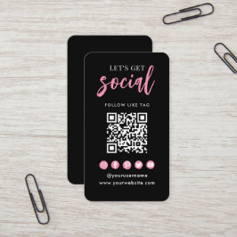 Verbinden Sie mit dem QR-Code der sozialen Medien  Visitenkarte