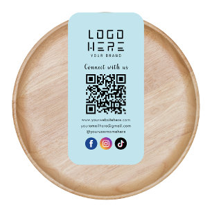 Verbinden Sie mit dem QR-Code für Social Media in Visitenkarte